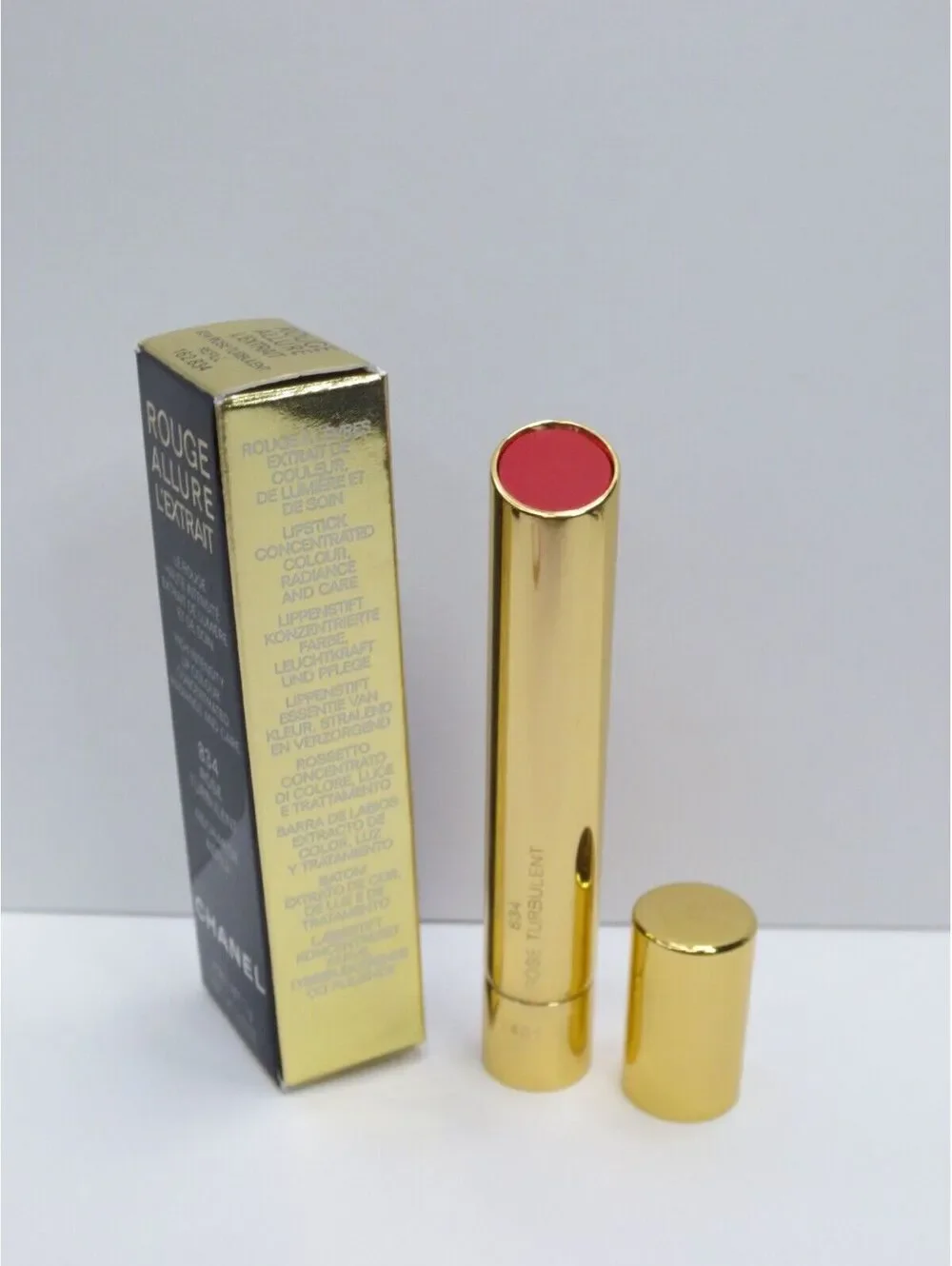 Chanel Rouge Allure L'Extrait Lipstick Refill 834 Rose Turbulent